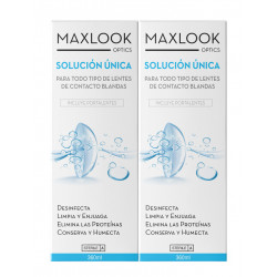 Maxlook Solución Única Para Lentes de Contacto Blandas Pack 2x360ml