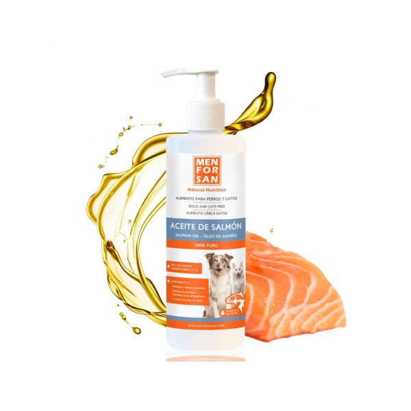 Menforsan Aceite de salmón para perros y gatos 500ml