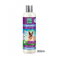 Menforsan Champú en espuma Anti-insectos con margosa, geraniol y lavandino para perros 200ml