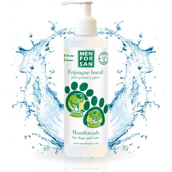 Menforsan Enjuague bucal antisarro para perros y gatos 500ml